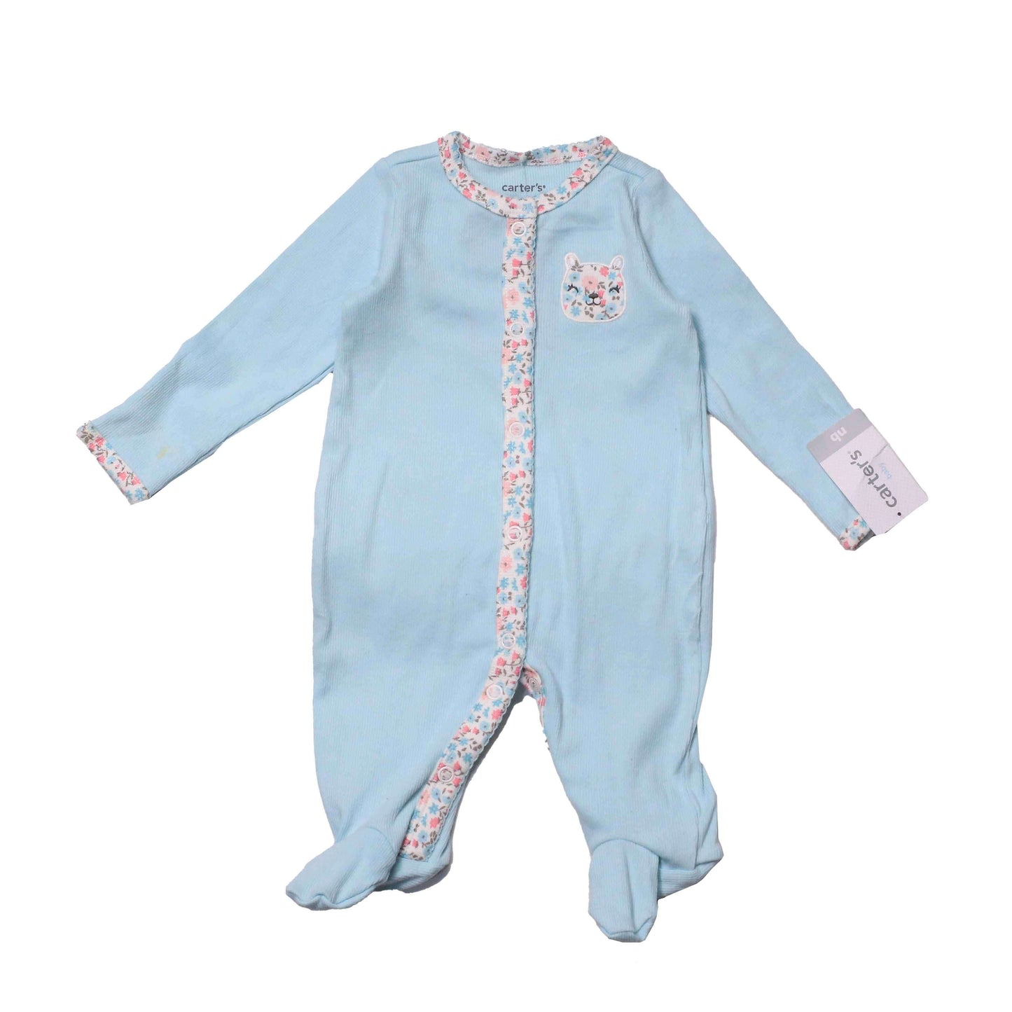 carters blue romper