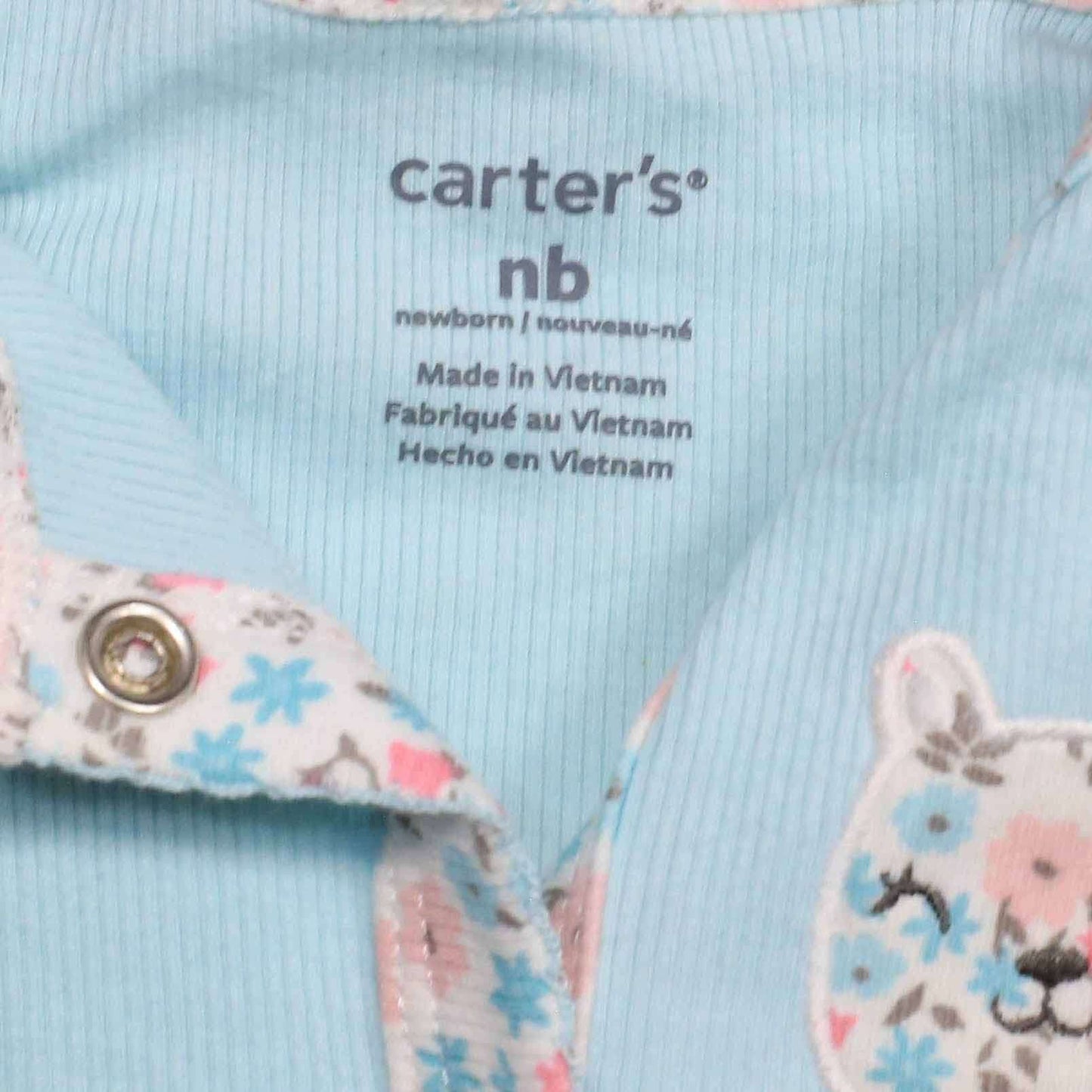 carters blue romper