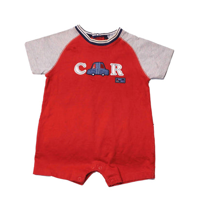 Carters red grey romper