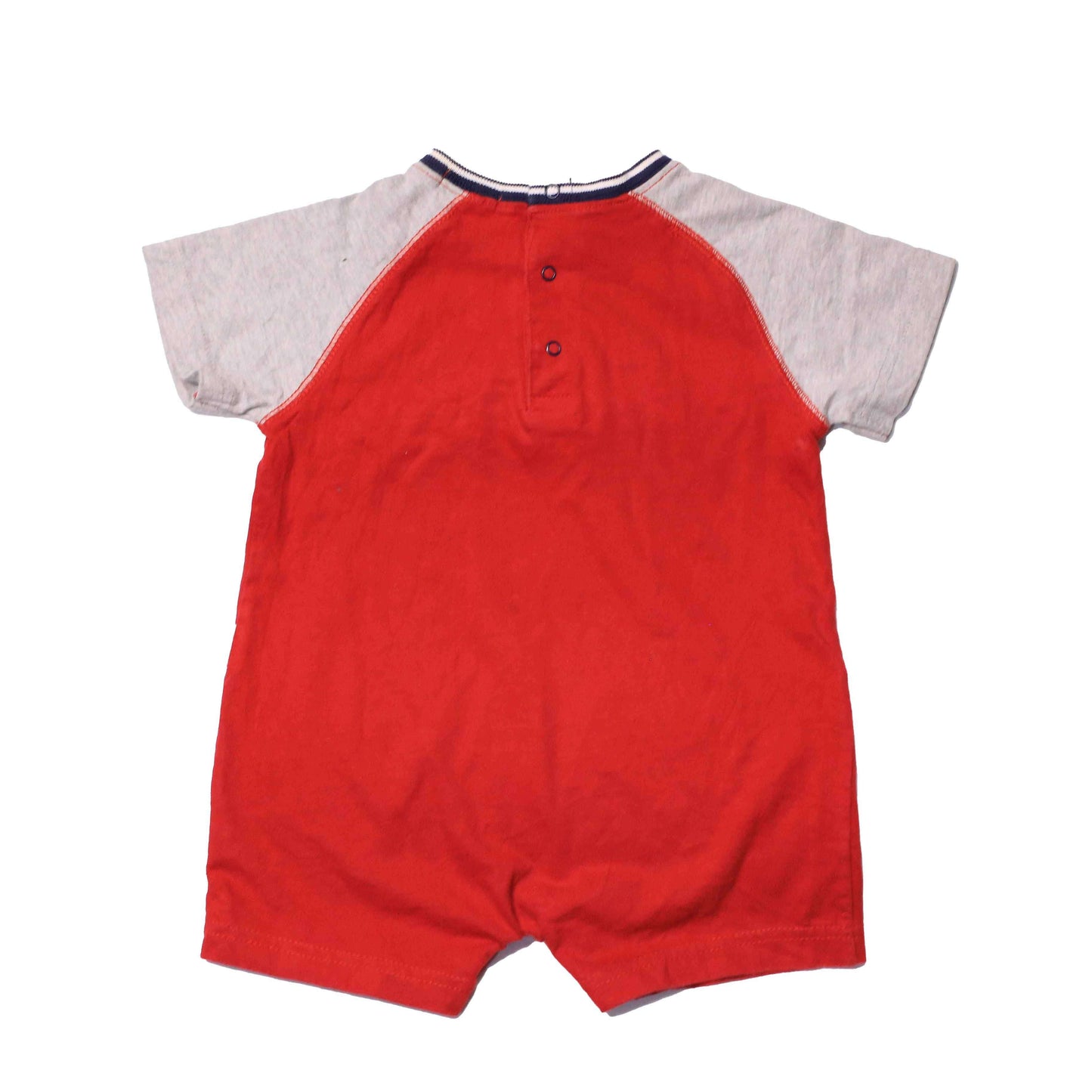 Carters red grey romper